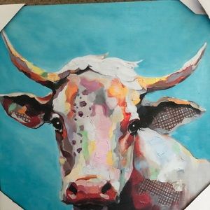 Cow wall art/canvas
